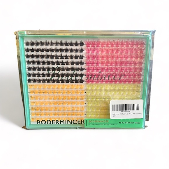 336 Clusters D Curl 10-12-14-16mm Mixed Color Black+Orange+Rose+Yellow Colorful - Picture 8 of 8